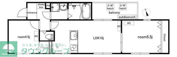 Lares East(ラレースイースト)の物件間取画像